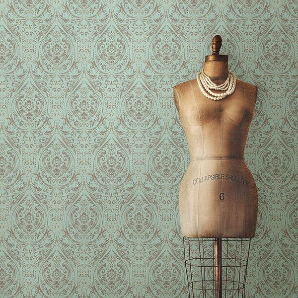 nomad-damask-peel-and-stick-wallpaper-york-wallcoverings-nu2079 - York Wallcoverings Wallpaper