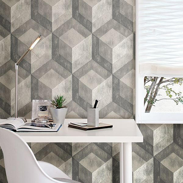 bauhaus-weathered-wood-peel-and-stick-wallpaper-york-wallcoverings-nu2277hd2 - York Wallcoverings Wallpaper