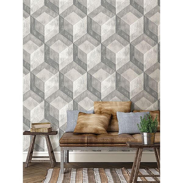 bauhaus-weathered-wood-peel-and-stick-wallpaper-york-wallcoverings-nu2277hd2 - York Wallcoverings Wallpaper