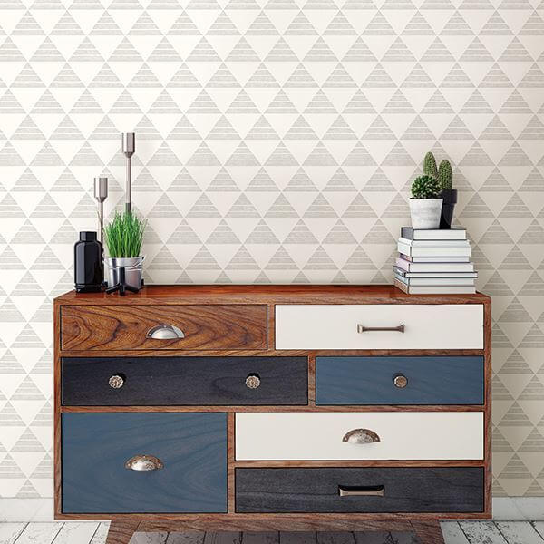 summit-light-grey-triangle-wallpaper-york-wallcoverings-2697-78073 - York Wallpaper Wallpaper