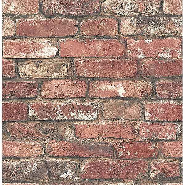 Loft Red Brick Wallpaper - York Wallcoverings - FD23287