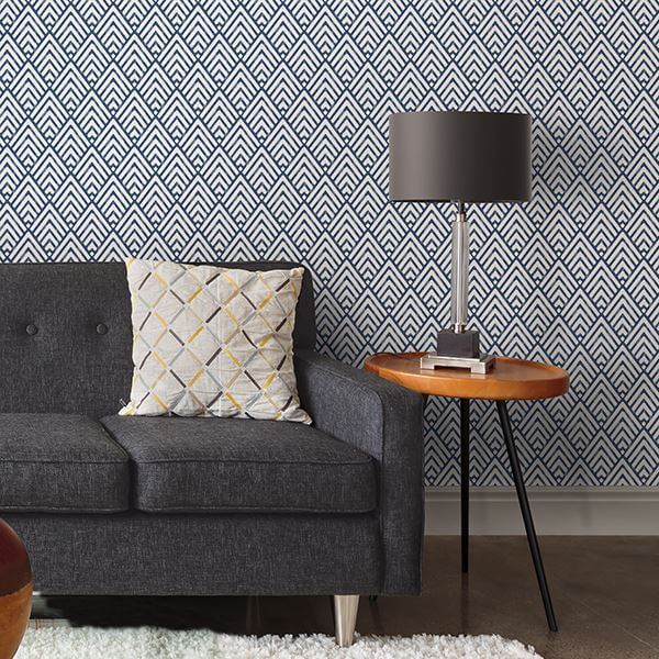 arrowhead-deep-blue-peel-and-stick-wallpaper-york-wallcoverings-nus1701 - York Wallcoverings Wallpaper