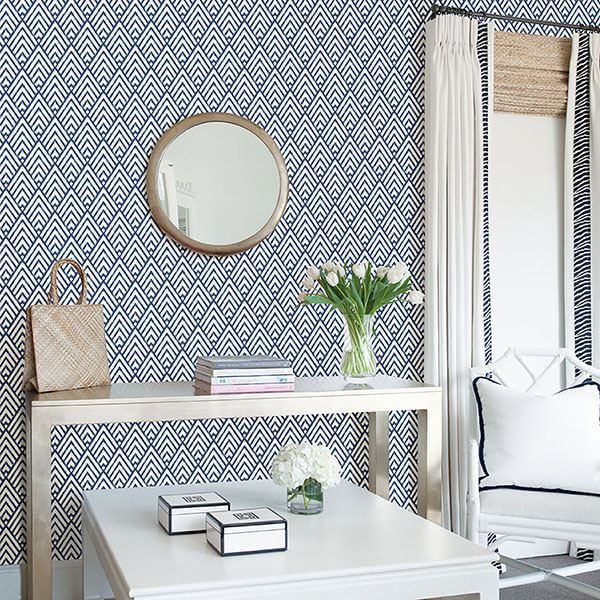 arrowhead-deep-blue-peel-and-stick-wallpaper-york-wallcoverings-nus1701 - York Wallcoverings Wallpaper
