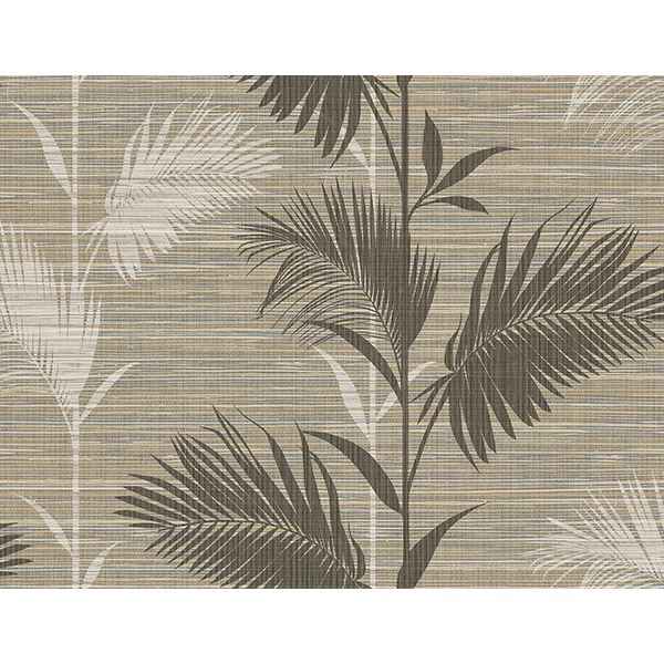 Away Brown Palm Wallpaper - York Wallcoverings - PS40306 - York Wallcoverings Wallpaper