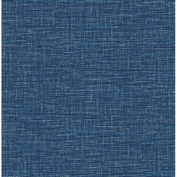 exhale-denim-faux-grasscloth-wallpaper-york-wallcoverings-2744-24120 - York Wallcoverings Wallpaper