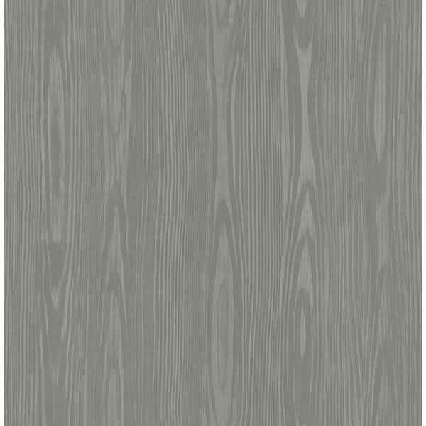 Illusion Grey Faux Wood Wallpaper - York Wallcoverings - 2744-24153