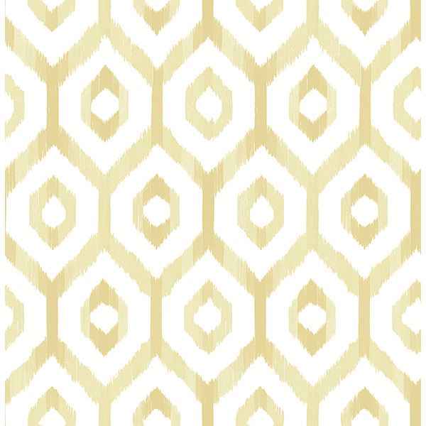 Lucia Yellow Diamond Wallpaper - York Wallcoverings - 2744-24141 - York Wallcoverings Wallpaper