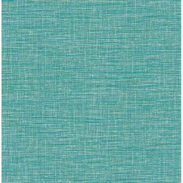 Exhale Teal Faux Grasscloth Wallpaper - York Wallcoverings - 2744-24118 - York Wallcoverings Wallpaper