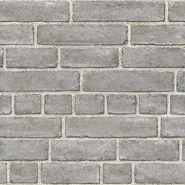 grey-brick-facade-peel-and-stick-wallpaper-york-wallcoverings-nu2236 - York Wallcoverings Wallpaper