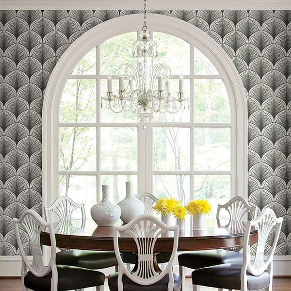 dusk-grey-frond-wallpaper-york-wallcoverings-2763-24230 - York Wallcoverings Wallpaper