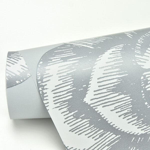 fanciful-silver-floral-wallpaper-york-wallcoverings-2763-24240 - York Wallcoverings Papel pintado