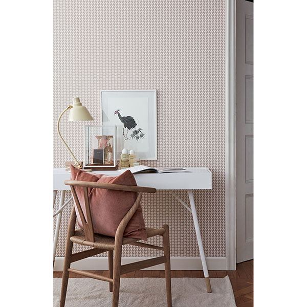 arne-blush-geometric-wallpaper-york-wallcoverings-wv1782 - York Wallcoverings Wallpaper