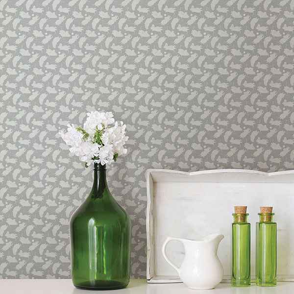 Moomintroll Light Grey Novelty Wallpaper - York Wallcoverings - SD5167-4 - York Wallcoverings Wallpaper