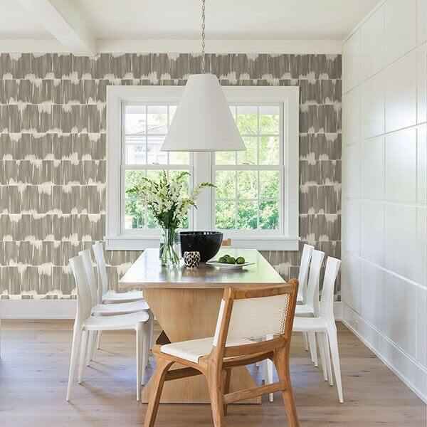 Serendipity Taupe Shibori Wallpaper - York Wallcoverings - 2764-24344 - York Wallcoverings Wallpaper