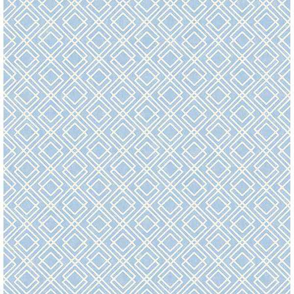 Napa Blue Geometric Wallpaper - York Wallcoverings - 3117-24175