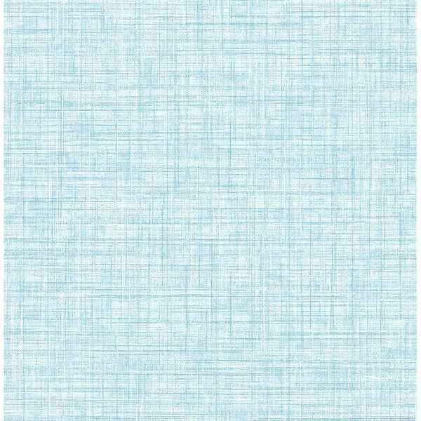 Mendocino Blue Linen Wallpaper - York Wallcoverings - 3117-24276