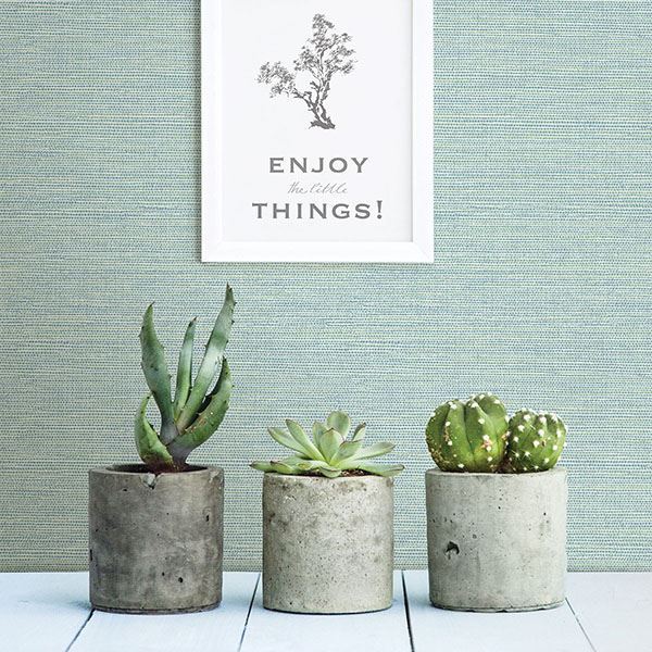agave-teal-grasscloth-wallpaper-york-wallcoverings-3117-24282 - York Wallcoverings Wallpaper