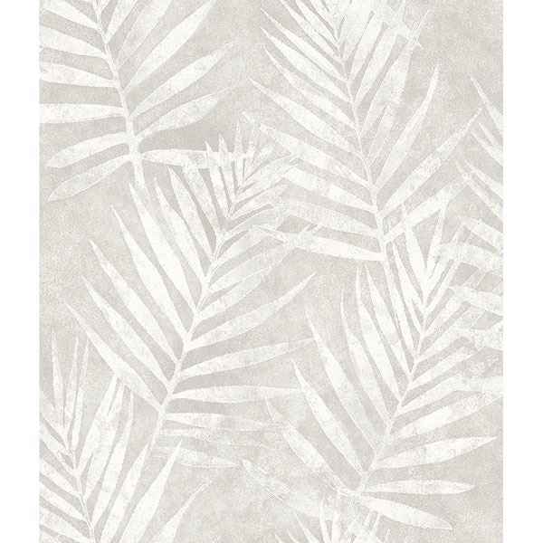Amador Silver Palm Wallpaper - York Wallcoverings - 3117-675311