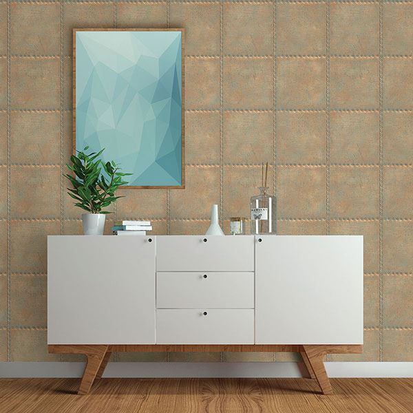 indium-bronze-sheet-metal-wallpaper-york-wallcoverings-2767-22344 - York Wallcoverings Wallpaper