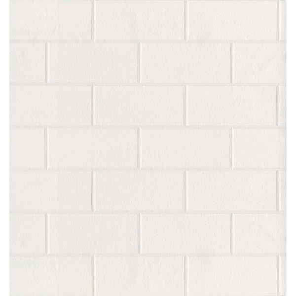 Galley White Subway Tile Wallpaper - York Wallcoverings - 2767-21399 - York Wallcoverings Wallpaper