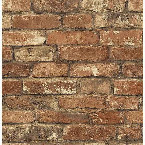 Davis Red Brick Wallpaper - York Wallcoverings - 2767-20097