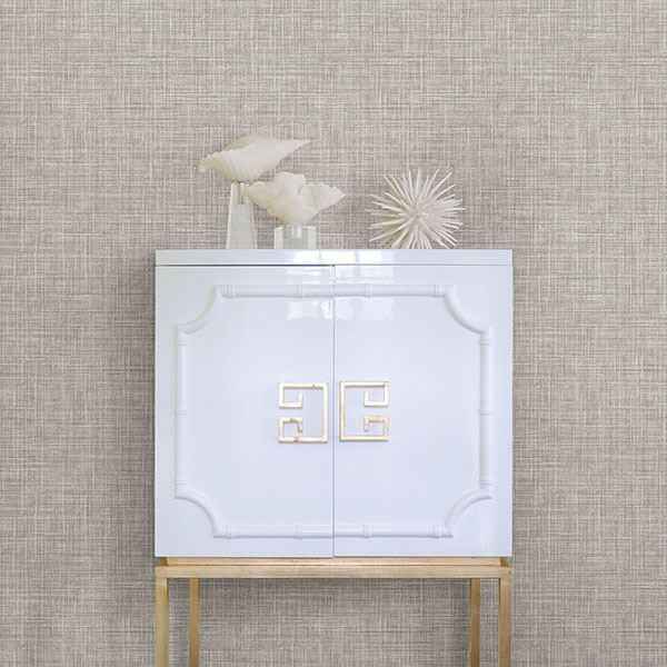 Poise Grey Linen Wallpaper - York Wallcoverings - 2793-24270 - York Wallcoverings Wallpaper
