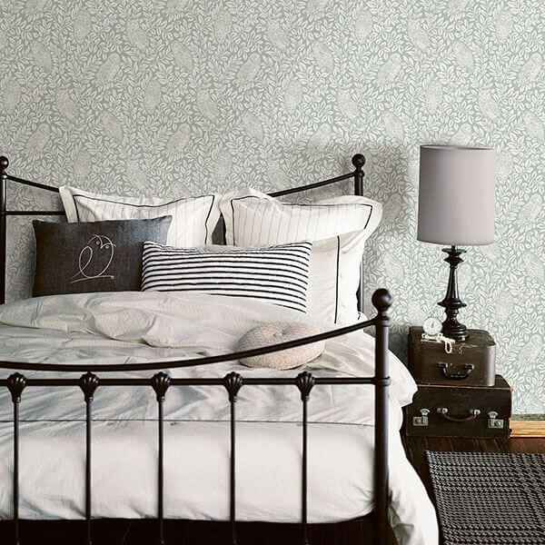 Parliament Teal Owl Wallpaper - York Wallcoverings - 3115-12414 - York Wallcoverings Wallpaper