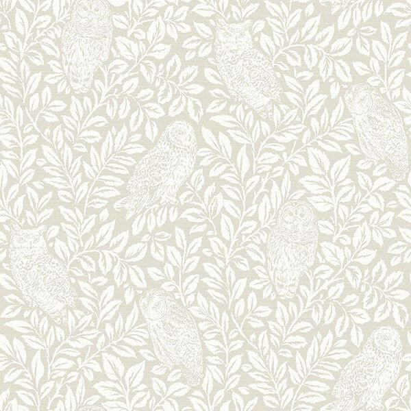 parliament-cream-owl-wallpaper-york-wallcoverings-3115-12413 - York Wallcoverings Wallpaper