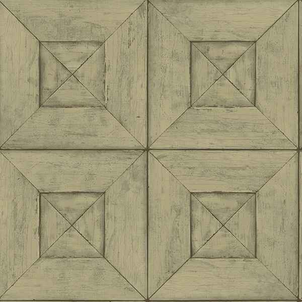 Avery Green Wood Wallpaper - York Wallcoverings - 3115-12452