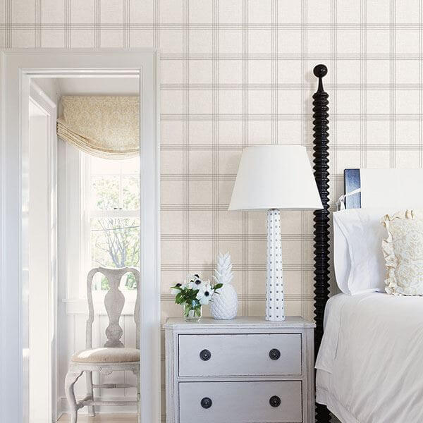 twain-dove-plaid-wallpaper-york-wallcoverings-3115-24478 - York Wallpaper Wallpaper