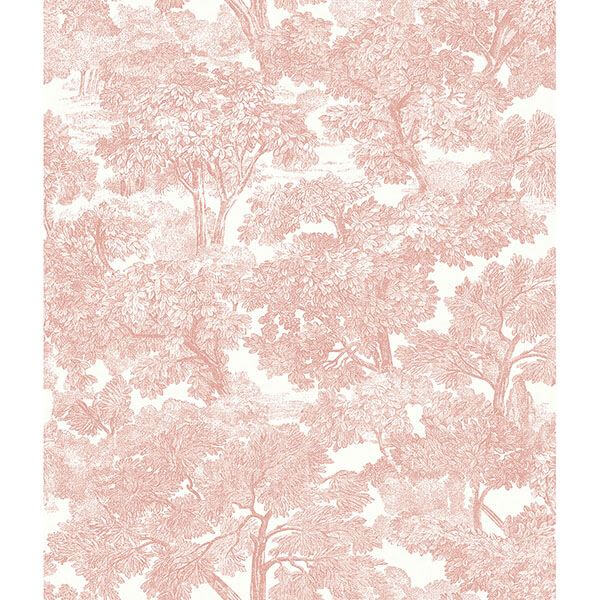 spinney-rose-rose-toile-wallpaper-york-wallcoverings-3115-12544 - York Wallcoverings Papel pintado