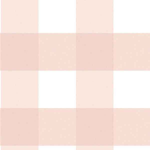 Amos Light Pink Gingham Wallpaper - York Wallcoverings - 3115-12534 - York Wallcoverings Wallpaper