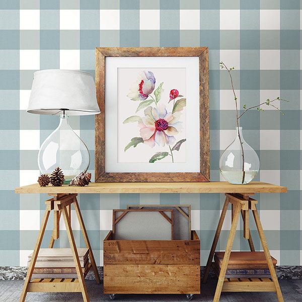 amos-teal-gingham-wallpaper-york-wallcoverings-3115-12535