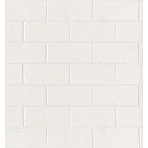 barclays-white-paintable-tile-wallpaper-york-wallcoverings-2766-21399 - York Wallcoverings Papel pintado