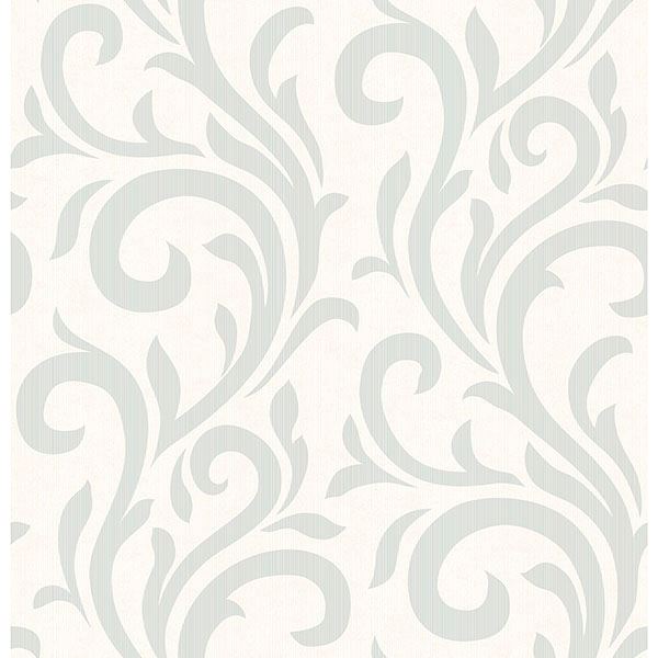 bletilla-teal-scroll-wallpaper-york-wallcoverings-2766-96549 - York Wallcoverings Papel pintado