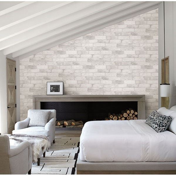 bushwick-off-white-reclaimed-bricks-wallpaper-york-wallcoverings-2766-22321 - York Wallcoverings Wallpaper