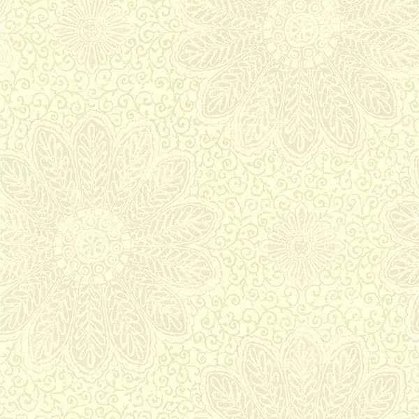 Oxalis Neutral Floral Scroll Wallpaper - York Wallcoverings - 2766-66951