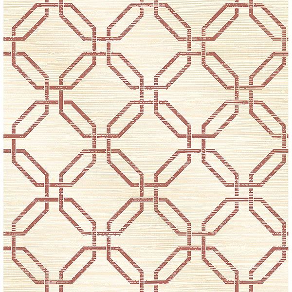 phaius-burgundy-trellis-wallpaper-york-wallcoverings-2766-24408 - York Wallcoverings Wallpaper