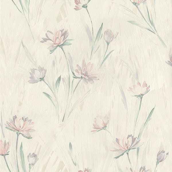 Quintero Multicolor Carnation Print Wallpaper - York Wallcoverings - 2766-37400