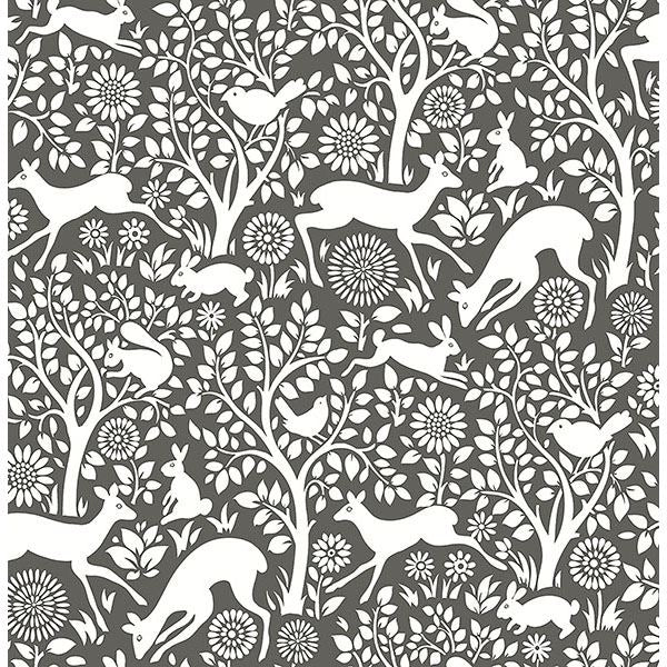 seeger-charcoal-meadow-wallpaper-york-wallcoverings-2766-22729 - York Wallcoverings Wallpaper