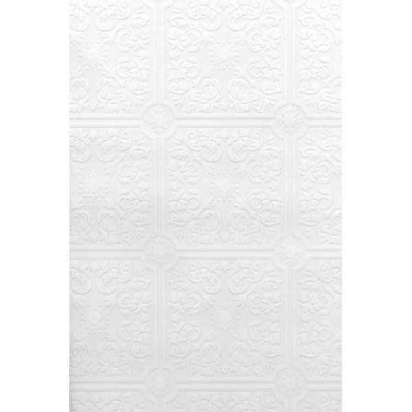 Nico White Paintable Tile Wallpaper - York Wallcoverings - 2780-96291 - York Wallcoverings Wallpaper