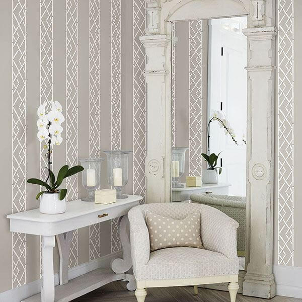 platinum-latticework-wallpaper-york-wallcoverings-2785-24809 - York Wallpaper Wallpaper