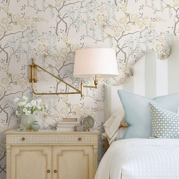 citrine-peony-tree-wallpaper-york-wallcoverings-2785-24833 - York Wallcoverings Papel pintado
