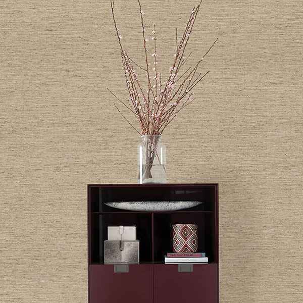 Everest Gold Faux Grasscloth Wallpaper - York Wallcoverings - 2807-6040 - York Wallcoverings Wallpaper