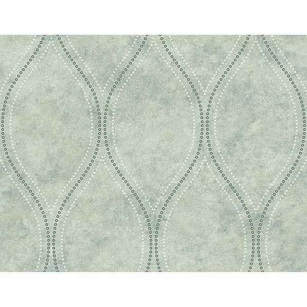 Eira Seafoam Marble Ogee Wallpaper - York Wallcoverings - 2765-BW40204 - York Wallcoverings Wallpaper