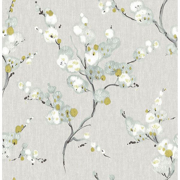 yellow-mirei-peel-stick-wallpaper-york-wallcoverings-nu2679 - York Wallcoverings Wallpaper