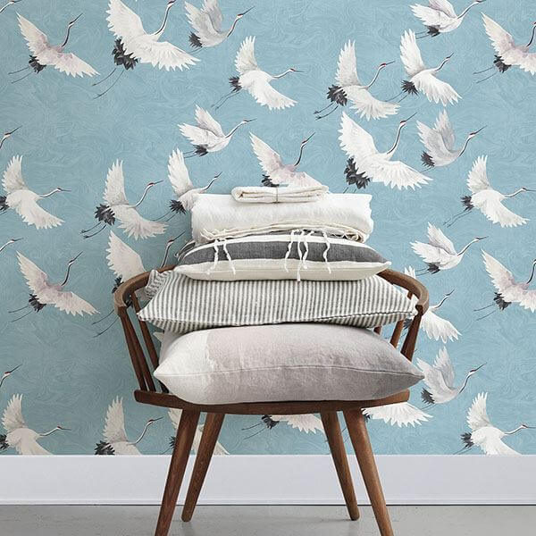 blue-halcyon-peel-stick-wallpaper-york-wallcoverings-nu2680 - York Wallcoverings Wallpaper