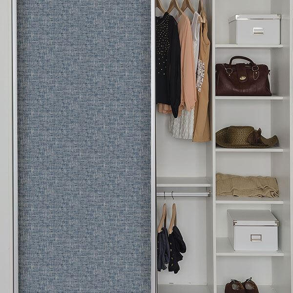 navy-poplin-texture-peel-stick-wallpaper-york-wallcoverings-nu2918 - York Wallcoverings Wallpaper