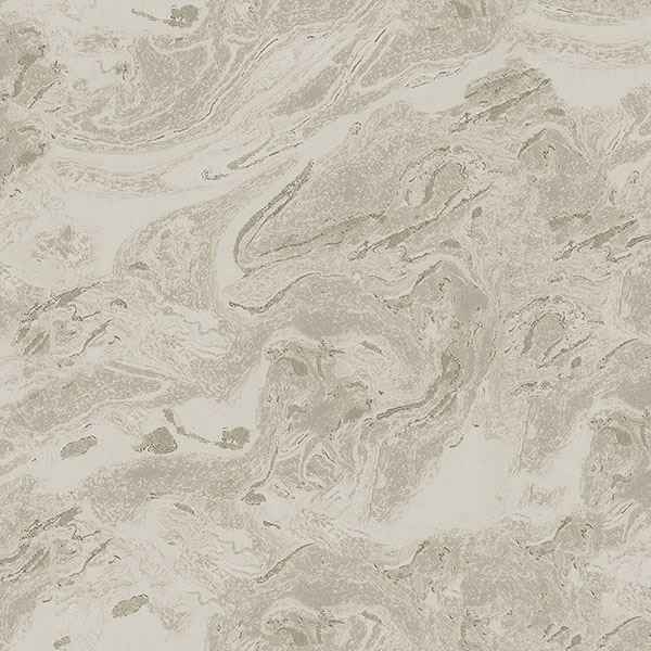 Reyne Taupe Marble Wallpaper - York Wallcoverings - 2810-LH01606