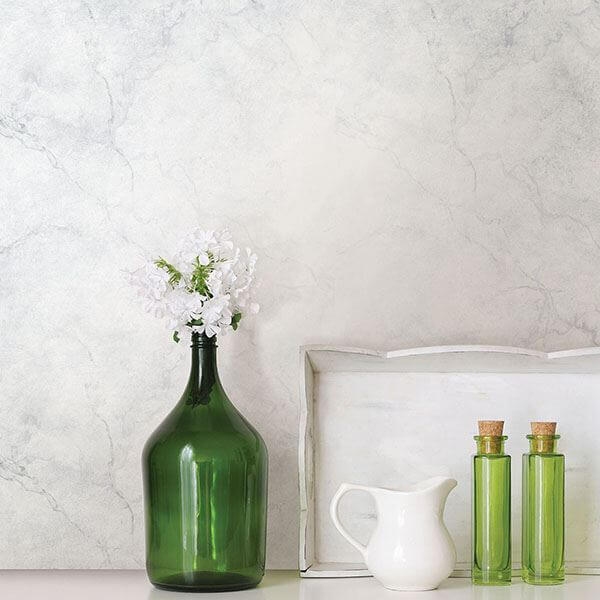 carrara-marble-peel-stick-wallpaper-york-wallcoverings-nu2090 - York Wallcoverings Wallpaper